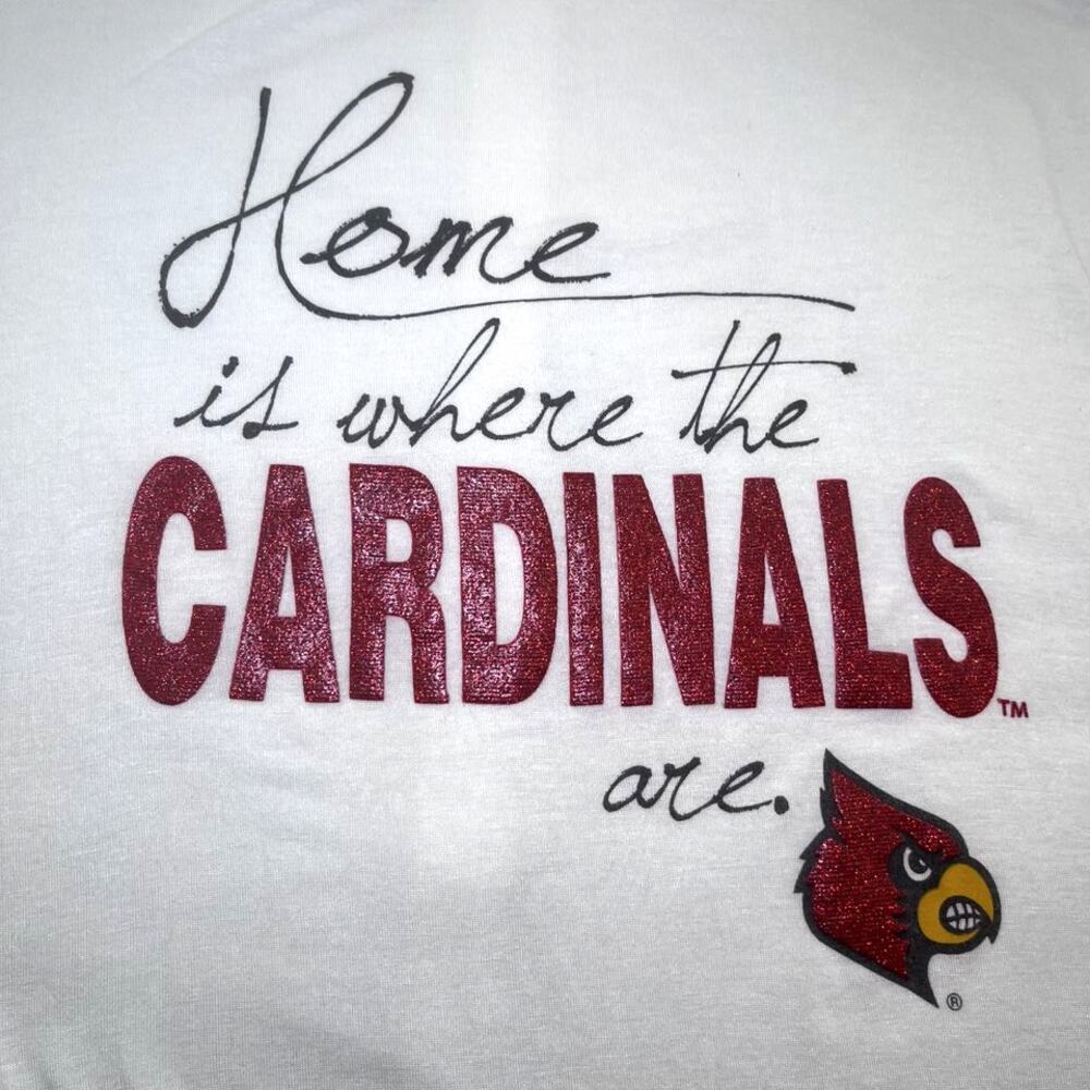 Gameday Couture 3/4 sleeve tunic top Louisville Cardinals off white women XL - Picture 6 of 11